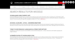 Downlands Community School Search Results moodle