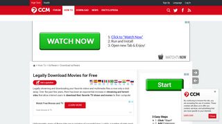 Legally Download Movies for Free - Ccm.net