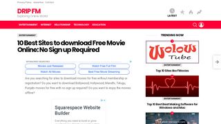 10 Best Sites To Download Free Movie Online: No Sign Up Required
