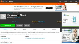 Password Geek download | SourceForge.net