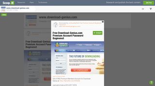 Free Download-Genius.com Premium Account Password ... - Scoop.it