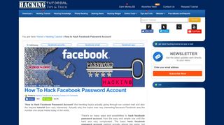 How to Hack Facebook Password Account | Ethical Hacking Tutorials ...
