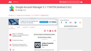 Google Account Manager 5.1-1743759 (Android 5.0+) APK Download ...