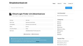 iCloud Login Finder v2.4.2download.exe - Simpledownload.net