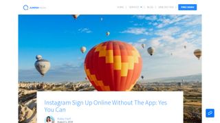 Instagram Sign Up Online Without The App: Yes You Can | Jumper ...