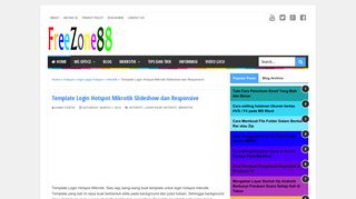 Template Login Hotspot Mikrotik Slideshow dan Responsive