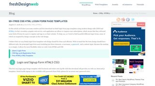 90+ Free CSS HTML Login Form Page Templates - freshDesignweb