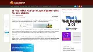 65 Free HTML5 And CSS3 Login, Sign-Up Forms For Your Website ...