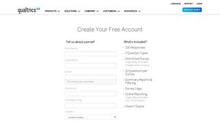 Free Account - Qualtrics