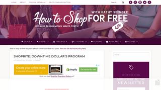 ShopRite: Downtime Dollar's Program | How to Shop For Free with ...