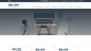 Client Portal Login - Doxim