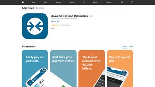 doxo Bill Pay and Reminders on the App Store - iTunes - Apple