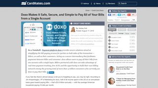 Doxo Makes It Safe, Secure, and Simple to Pay All of Your Bills from ...