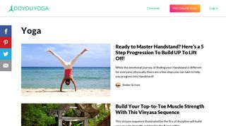 Yoga Videos, Yoga Poses, How Tos and More | DOYOUYOGA