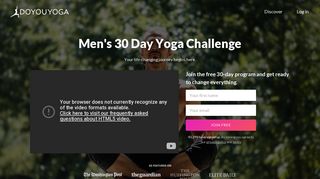 Men's 30 Day Yoga Challenge | DOYOUYOGA