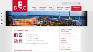 DPAC | Stay Connected With DPAC | DPAC Official Site