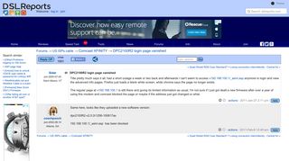 DPC2100R2 login page vanished - Comcast XFINITY | DSLReports Forums