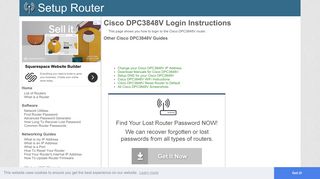 How to Login to the Cisco DPC3848V - SetupRouter