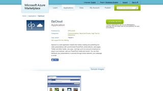 DpCloud | Microsoft Azure Marketplace