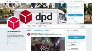 DPD Customer Care (@DPDCustomerCare) | Twitter