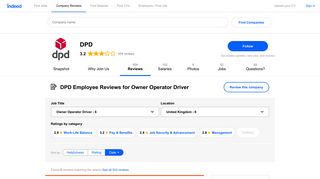 Working as an Owner Operator Driver at DPD: Employee Reviews ...