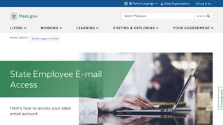 State Employee Email Access | Mass.gov