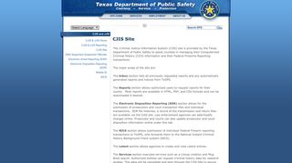 TxDPS - CJIS Site - Texas DPS - Texas.gov