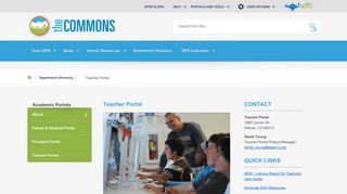Academic Portals / Teacher Portal - The Commons