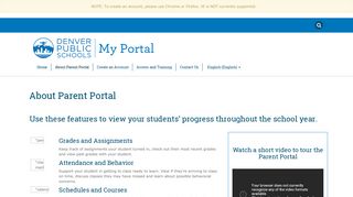 About Parent Portal | My Portal