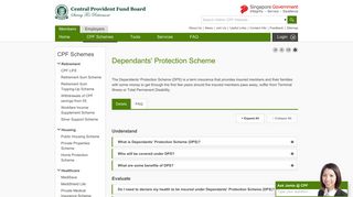 Dependants' Protection Scheme - CPF