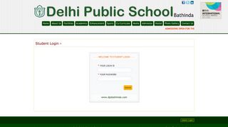 DPS Bathinda Student Login - Delhi Public school Bathinda