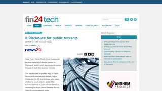 e-Disclosure for public servants | Fin24