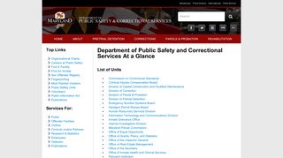 MD Department of Public Safety and Correctional Services - Maryland ...