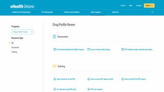 Drug Profile Viewer - eHealth Ontario | It's Working For You