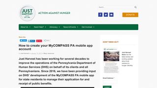 How to create your MyCOMPASS PA mobile app account - Just Harvest