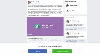 Dr. Josh Axe - Join my 30-day Healing Leaky Gut Program... | Facebook