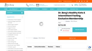 Dr. Berg's Healthy Keto & Intermittent Fasting Exclusive Membership