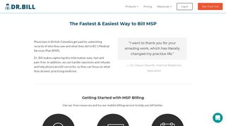 MSP Billing - BC - Medical Billing App - Dr. Bill