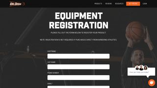 Register Your Equipment | Dr. Dish Basketball
