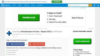 Download Wondershare dr.fone - Repair (iOS) - latest version