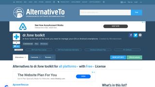 Free dr.fone toolkit Alternatives - AlternativeTo.net