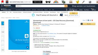 Amazon.com: Wondershare dr.fone toolkit - iOS Data Recovery ...