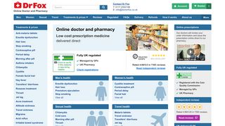 Dr Fox | Online Doctors Prescriptions and Pharmacy