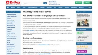 Online doctor service for pharmacies - Dr Fox