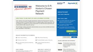 D.R. Horton's Chooses Paymode-X