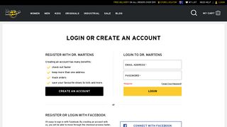 Login or Create an Account | Official Dr. Martens Store AU