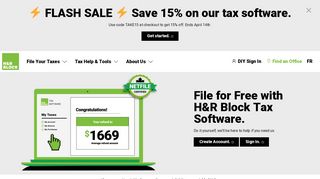 Free Tax Software | Filing Taxes Online – H&R Block Canada