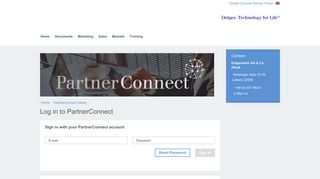 Log in to PartnerConnect - Draeger