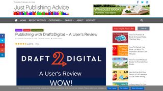 Publishing with Draft2Digital - A User's Review - Just Publishing Advice