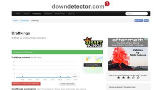 Draftkings down? Current problems and outages | Downdetector